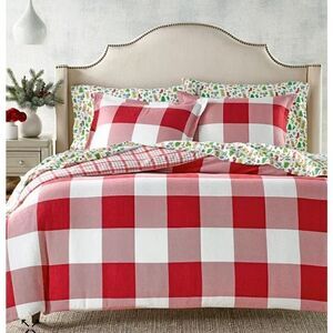 Red Check 100%Cotton Flannel Comforter, Twin ,Charter Club